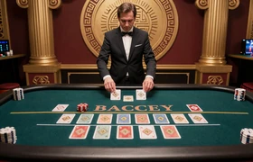 Speed Baccarat von Evolution Gaming mit schneller Kartenausgabe in elegantem asiatisch inspiriertem Studio